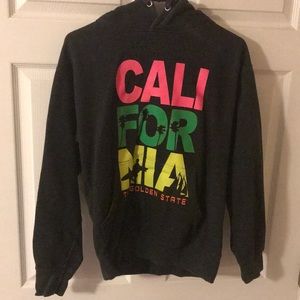 California sweatshirt.